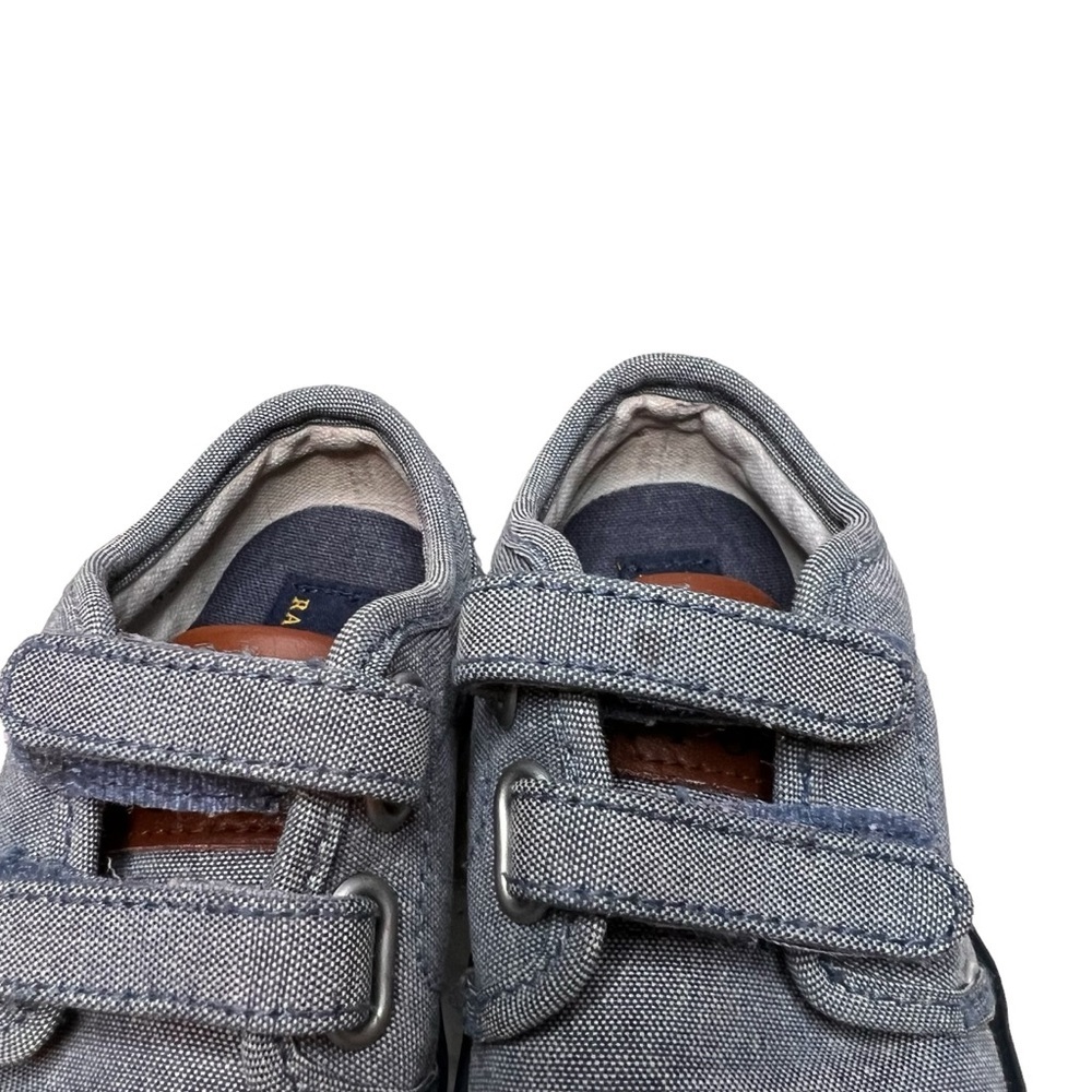 Polo Ralph Lauren Toddler Size 5 Grey Chambray Faxon II EZ Canvas Hook & Loop - Picture 7 of 7